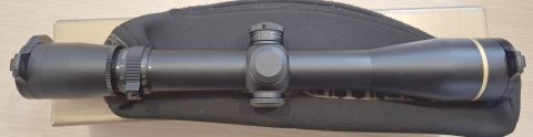 as new condition. comes with cover and leupold flip up caps and original box