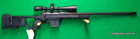 In good neat condition, other than a couple of scratches on the bolt handle, this is really in very neat order. Comes with Meopta Meopro 6-18x50 scope & a spare
