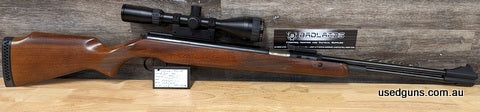 Magnum Air rifle in very good condition, pellet shield has been cleaned and is just staining, scope is clear. Air rifle has some kick on it due to being a Magnu