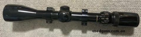 Bushnell Banner 3-9x40 scope made in Japan. Includes Zero windage adjustable mounts. Plex reticle clear optics. Phone 0429849007. If reply by email please forwa
