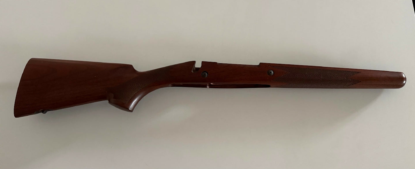 Winchester Model 70 Safari Express stock. Suites any M70 with magnum action size, stock is in great condition, couple minor marks and blemishes. Stock recoil pa