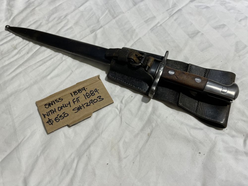 Swiss model 1889 Bayonet S# 12903