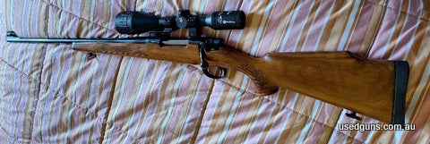 This rifle has only fired eight shots. This is a left handed rifle,