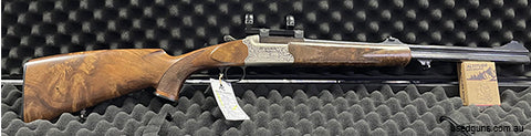 Heym 26B Double Rifle 30-06, open sights, Heym integrated 30mm rings, beautiful engraving & timber