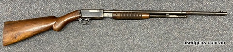 Overall good condition Browning Trombone 22LR pump. Exterior rust to barrel, bluing missing on the magazine tube. Cycles well, racks great. Deceased estate. Sti