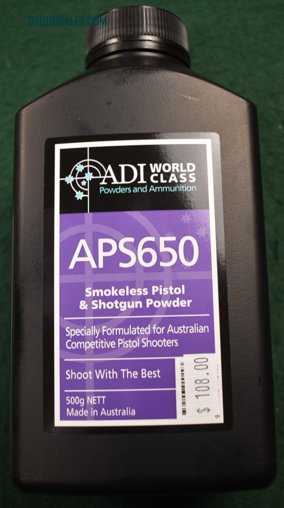 ADI SMOKELESS RIFLE & PISTOL APS 650