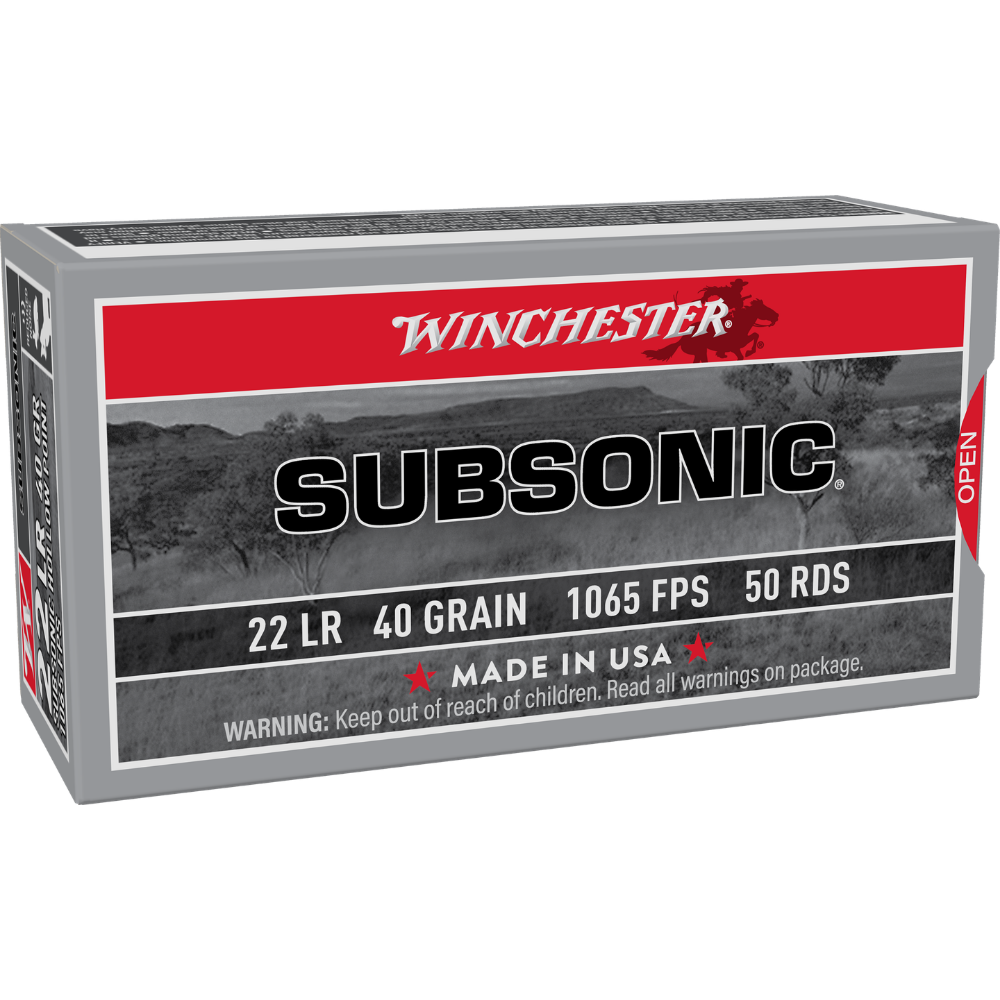 WINCHESTER 22LR SUBSONIC 40GR HP 1065FPS (50PK)
