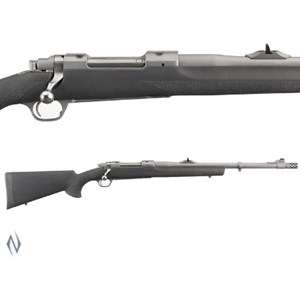 RUGER
77 HAWKEYE ALASKAN
20" STAINLESS STEEL BARREL
OPEN SIGHTS
SYNTHETIC STOCK
MUZZLE BRAKE

AVAILABLE IN
77AL300 300WINMAG
77AL338 338WINMAG
77AL375 375RUGER

NEW $2715