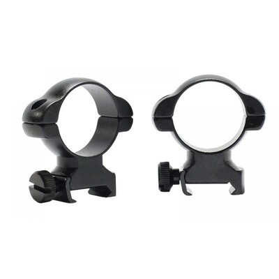 Pecar Optics 30mm Scope Rings High Weaver Style Steel with Nut