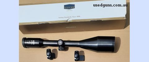 Steel tube scope which still has lifetime Kahles warranty. Rings and bases to suit Sako L579, A2 or 85 S model receiver taper (308, 243 etc) included.