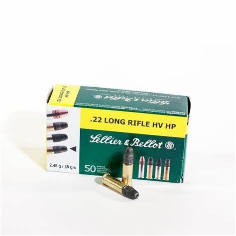 SELLIER & BELLOT .22 38GN HV HP