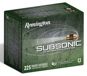 REMINGTON
21249
HIGH PERFORMANCE
SUBSONIC
22LR, 40GR, JHP
1050 FPS
AMMUNITION

SPECIAL
$39.90 /PER 225
$399 /PER 2250
jcremspec992