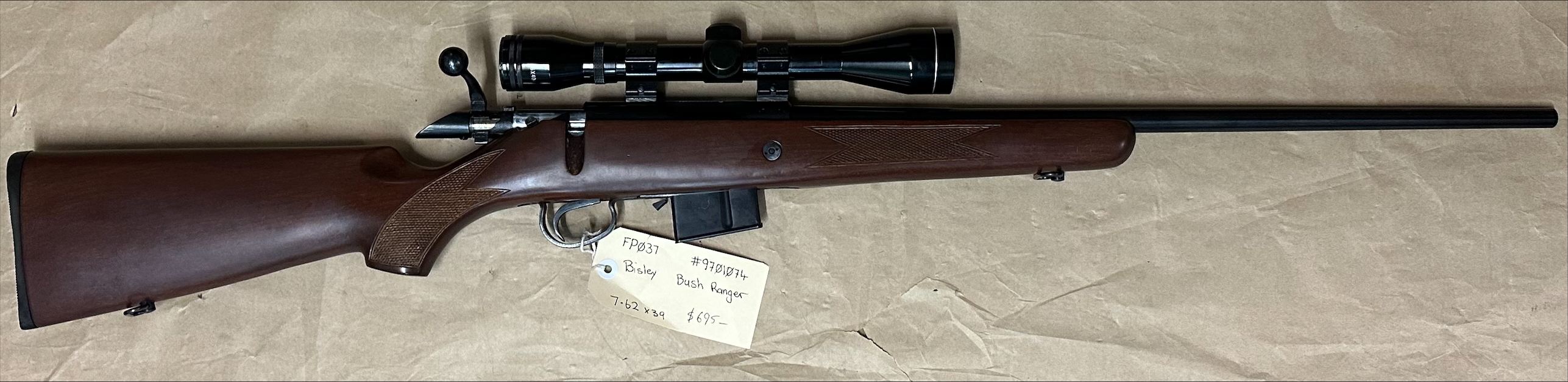 Bisley Bush Ranger 7.62X39MM Tag FP037 NFID # F00009216