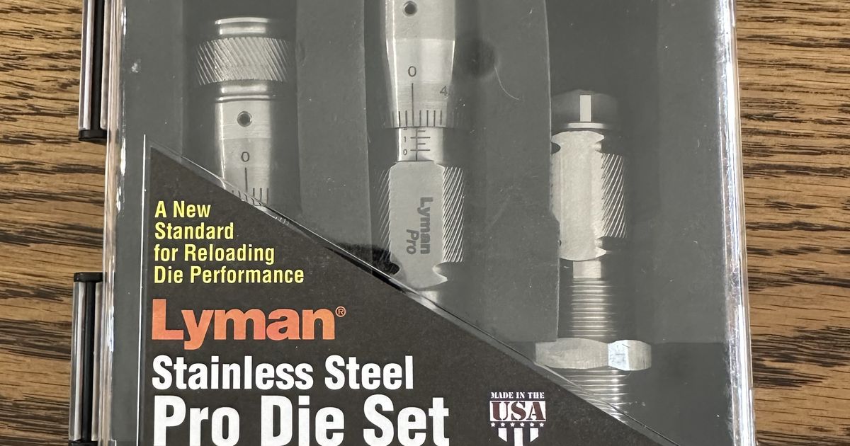 Lyman Stainless Steel Pro Die Set 38 Super