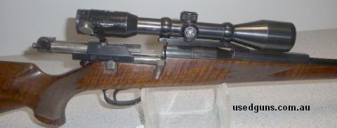 Mauser 66SM bolt action. Orberndorf German. All clear Mauser marking. Beautiful walnut stock. Clean barrel. 6x42 Kahles Helier scope. Shooter and collector.