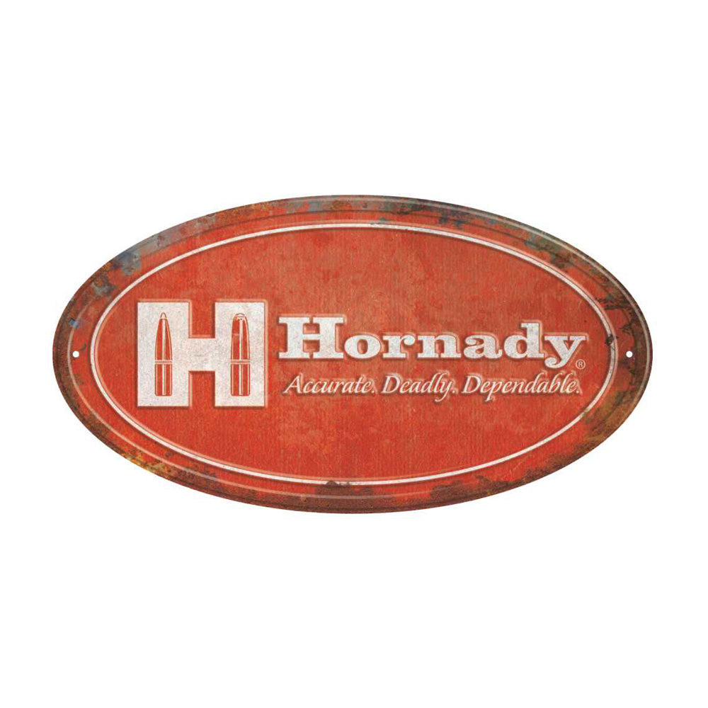 Oval Rustic Tin Sign