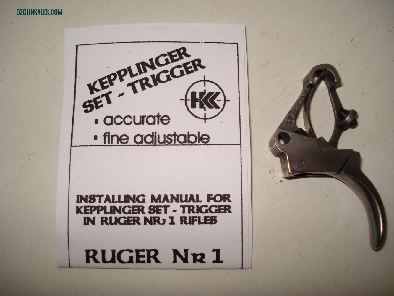 Kepplinger single set trigger for Ruger #1