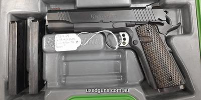 This gun comes with case, 2 mags, mag well guide and all its original accessories and papers.