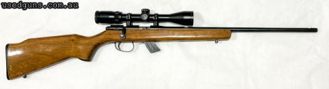 A great little .22 that shoots very accurately and reliably with a range of subsonic, standard velocity and high velocity ammo. Complete except for iron sights.