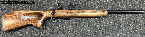 CZ 455 Varmint in 17 HMR with Laminate Thumbhole Stock. 20" Heavy Barrel. Has seen very little use and is in excellent condition. Comes with a set of 1" rings. 
