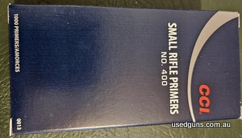 CCI 400 Small Rifle Primers. Qty 1000. Pick up only. Central Vic.