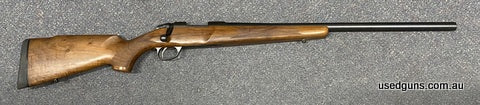 Excellent condition Sako 85 Varmint chambered in 204 Ruger. Has a 22 inch heavy barrel. Small mark to the barrel due to barrel wrench when gunsmithing. Has has 