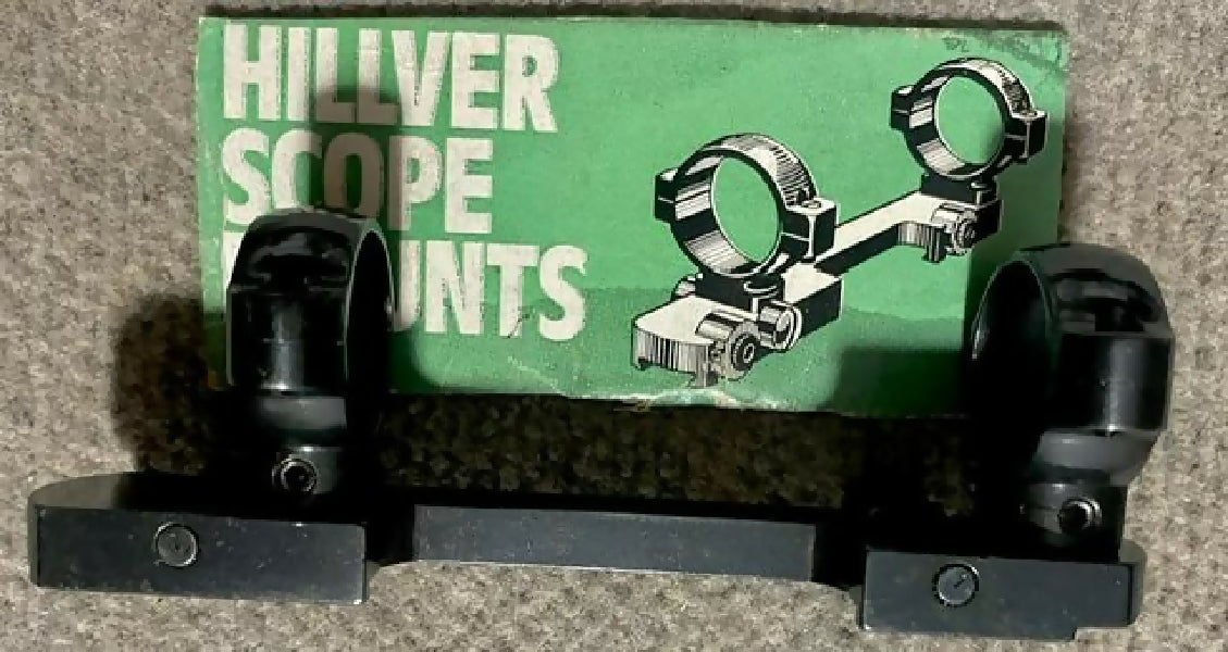 Hillver Brno ZKK 601 / CZ537 Rifle 1" Mount. Quality blued steel 1" windage adjustable bridge mount in excellent condition / suits Brno ZKK 601 OR CZ537 short a