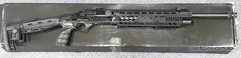Brand new in box Buckmaster PB12 Tactical! Has a 20 inch barrel finished with a muzzle brake, 5 round magazine tube, pistol grip and buttstock for enhanced ergo
