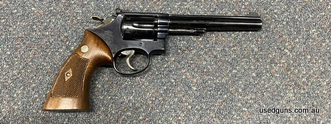 Very good condition Smith & Wesson 17-2 in 22LR. Has a 6 inch barrel. Some exterior marring to the frame, otherwise works well. $30 freight to your dealer Austr