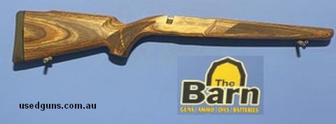 Sako 85 laminated Stock. Sako 85 VLS Stock. Varmint barrel channel, one or two very minor marks as seen in the pictures. Very good condition, nearly excellent. 