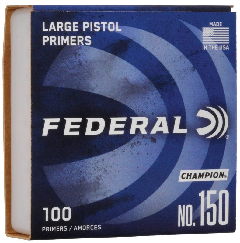 FEDERAL PRIMER 150 LARGE PISTOL (1000PK)