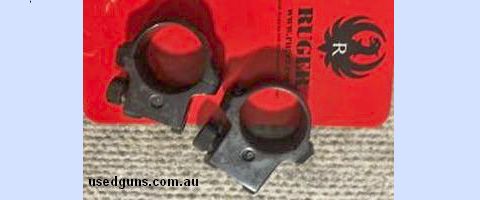 Ruger M77 rifle Gloss Blued 1" mounts 4/5 . Phone 0429849007. If reply by email please forward return phone number.
