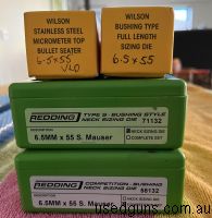 Reloading dies for 6.5x55 all in excellent condition