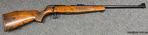 Krico 300E 22 WMR in very good condition for it's age. Beautiful well figured stock. Complete with open sights and 5 shot magazine. $65 freight to your dealer A