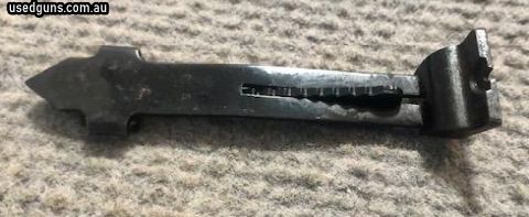 Original Sportco Model 62 rifle rear sight / elevation ramp. Phone 0429849007. If reply by email please forward return phone number.