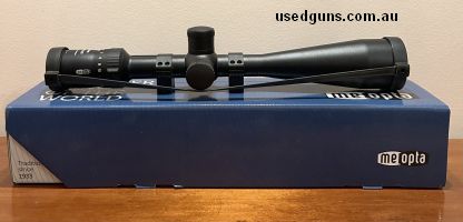 Near new Meopro 6-18x50, comes with original box and contents. Purchased approx 2-3 years ago, had it on a 22lr, sold the rifle, Surplus to needs.