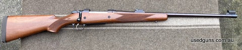 CZ Safari Magnum. In excellent condition. Fired very few rounds judging by the bolt face. Feeds and ejects smoothly. A couple of very minor safe bumps to the wo