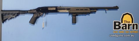 Mossberg Slugmaster Pump action 12G. Comes with Magpul forend and grips and an adjustable buttstock. Good condition. Category C not for sale in NSW.