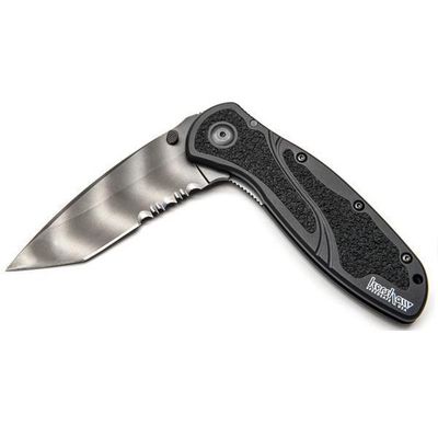 Kershaw Blur Tanto Tiger Stripe Serrated Edge