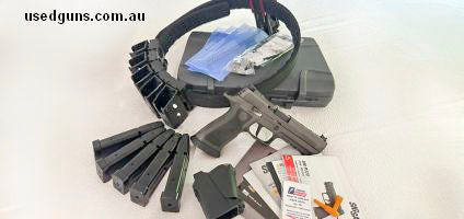 In excellent condition, under 1,000 round count. Grayguns competition trigger kit installed by a gunsmith. 5x legion magazines. Sig box and original papers, ext