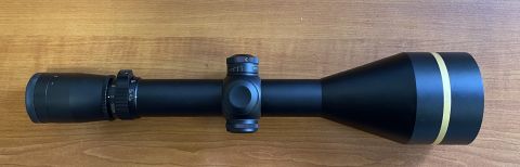 Leupold VX3L 4.5-14x56 LR. Duplex reticle, 30mm tube. Sligtht ring marks otherwise is in excellent condition S/N: 321206V. Has original box.