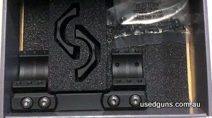 New in box, Spuhr mount 30mm tube, 34mm height, 0 MOA. Wrong size again !