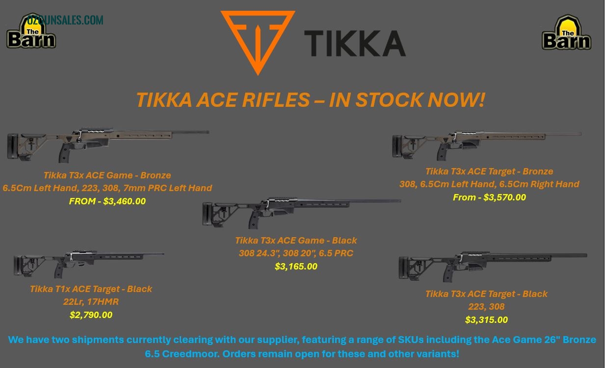 Tikka Ace Rifles