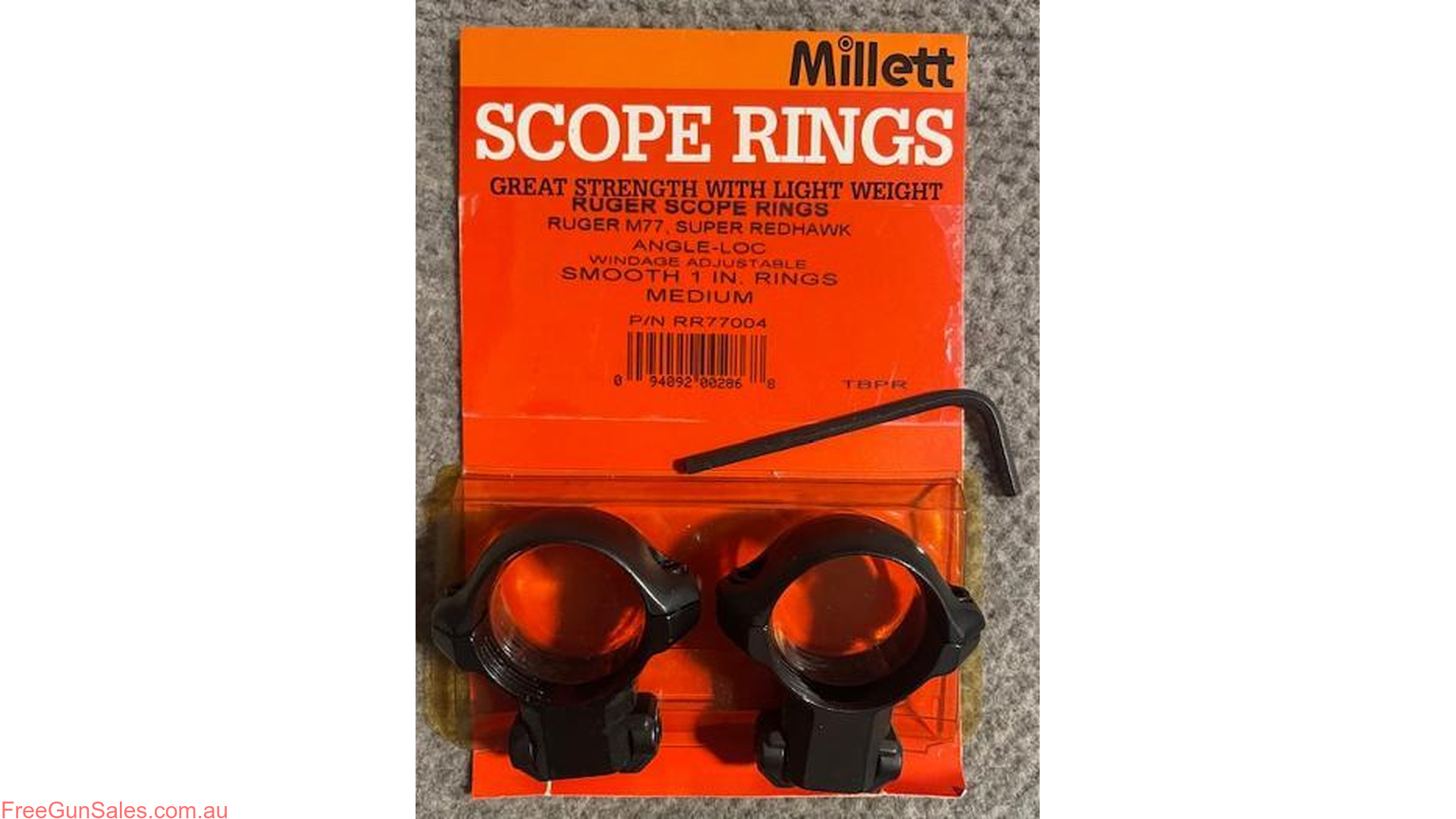 Millett Ruger M77 Rifle 1" Mounts Caloundra