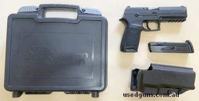 Very low round count (guessing less than 500) Sig Sauer P320, comes 2 magazines, original case (inc. accessories) and near new ghost holster. Selling as going i