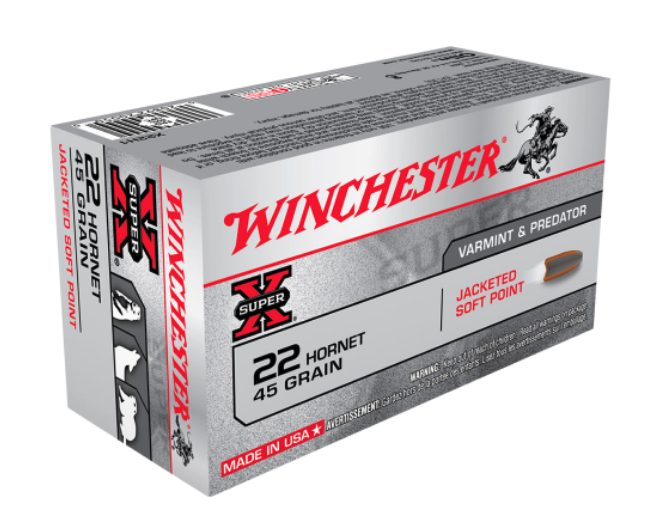 Winchester Super X 22 Hornet 45gr SP