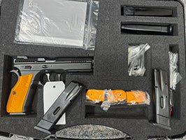 BRAND NEW UNFIRED , CASED WITH 5 ORIGINAL CZ MAGAZINES.PRICE INCLUDES POSTAGE TO NOMINATED DEALER APART FROM WESTERN AUSTRALIA. CONSIGNMENT SALE , PRICE NOT NEG