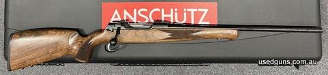 One only, in stock for immediate delivery. Anschutz 1782D German in 243W. 23 inch barrel, 3 shot detachable magazine and integral weaver bases. Nicely figured E