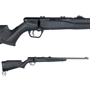 SAVAGE
B SERIES RIMFIRE RIFLE
BLUED FINISH
OPEN SIGHTS
SYNTHETIC STOCK
AVAILABLE IN
B22F 22LR
NEW $685

B22MF 22WMR
B17F 17HMR
NEW $735