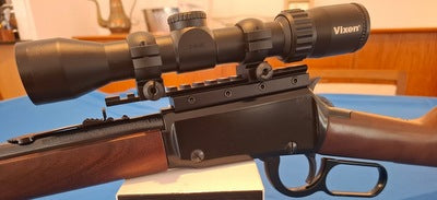 New Henry Classic with Vixen 2-8x32 and rail. Fired 20 shots only, genuine reason for sale. Local range only allows single-loading which is impossible with my a